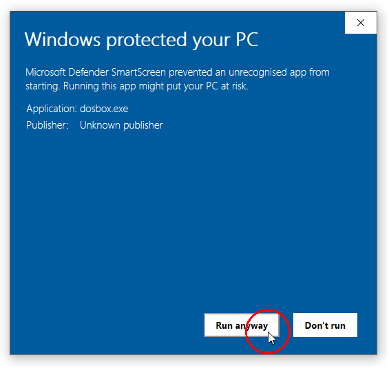 SmartScreen window 2