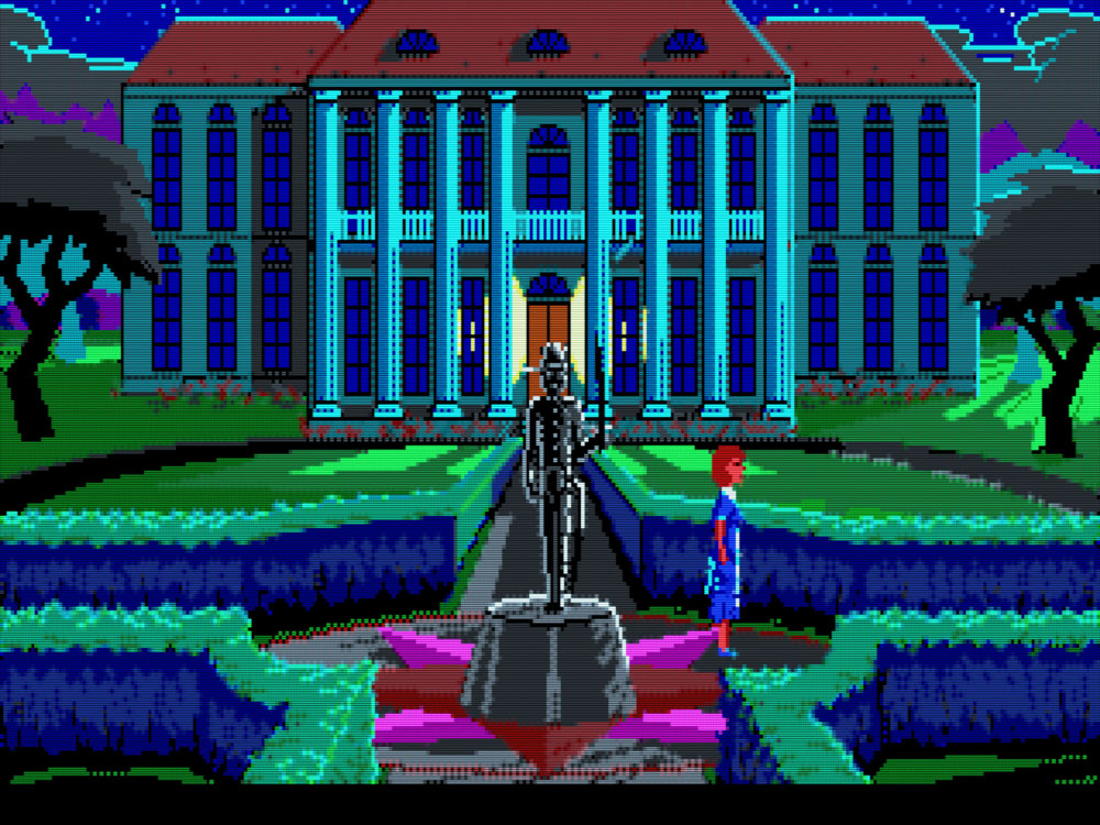 The Colonel's Bequest (EGA on VGA with CRT shader, dedithered)