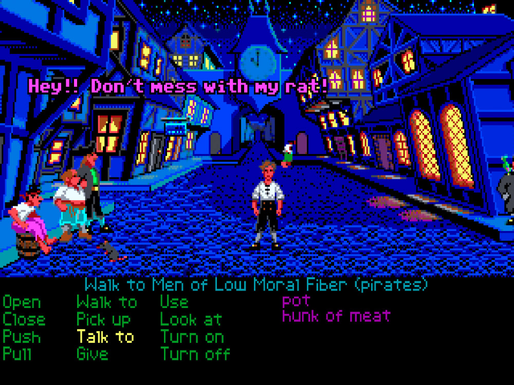 The Secret of Monkey Island (EGA with sharp shader, dedithered)
