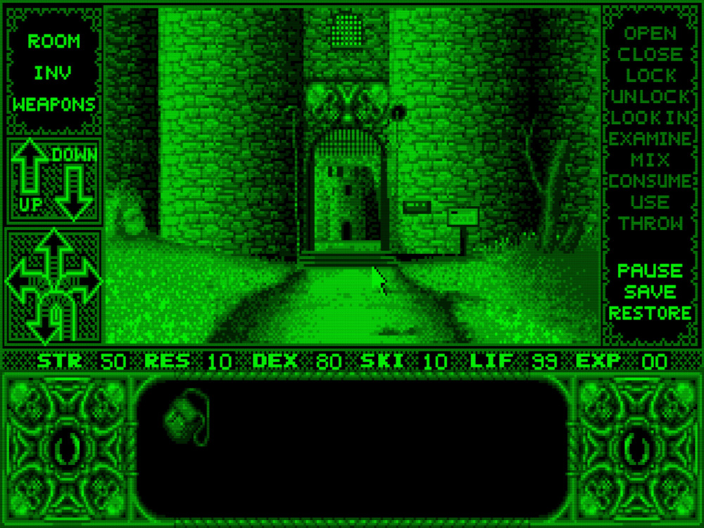 Elvira (old-school green mono VGA monitor emulation)